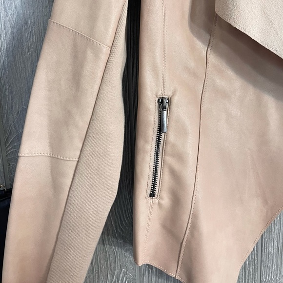 BAR III BAR 111 Slouchy Blush leather & suede Jacket Blazer Moto Sz XS - Picture 7 of 9